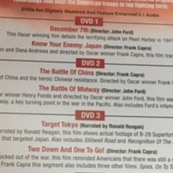 Hollywood Goes to War Pearl Harbor Victory 3 DVDs 1CD Deluxe WWII Collection - Picture 3 of 12